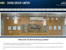 Tablet Screenshot of divinetextile.com